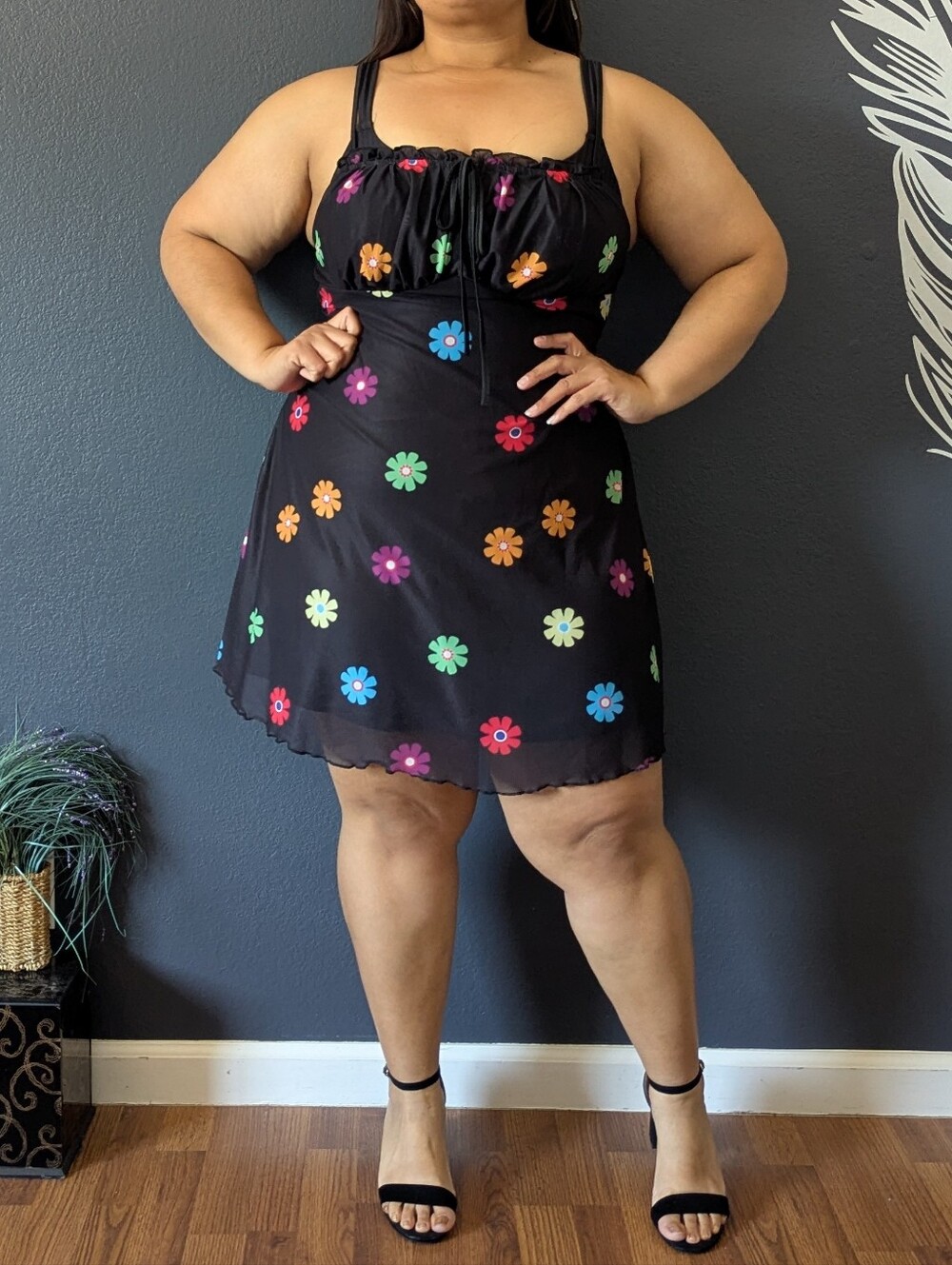 Shein Curve Floral Mini Dress
